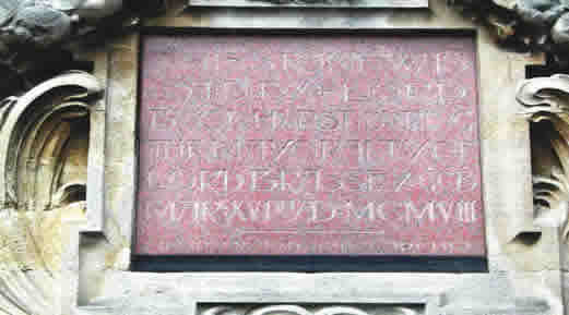 Bexhill Town Hall's Foundation Stone featuring Henry Ward ARIBA