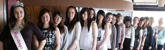 Hastings Old Town Carnival Queen Contestants at the Italian Way