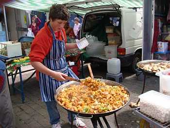 Exotic offerings from a Kings Road stall, St Leonards