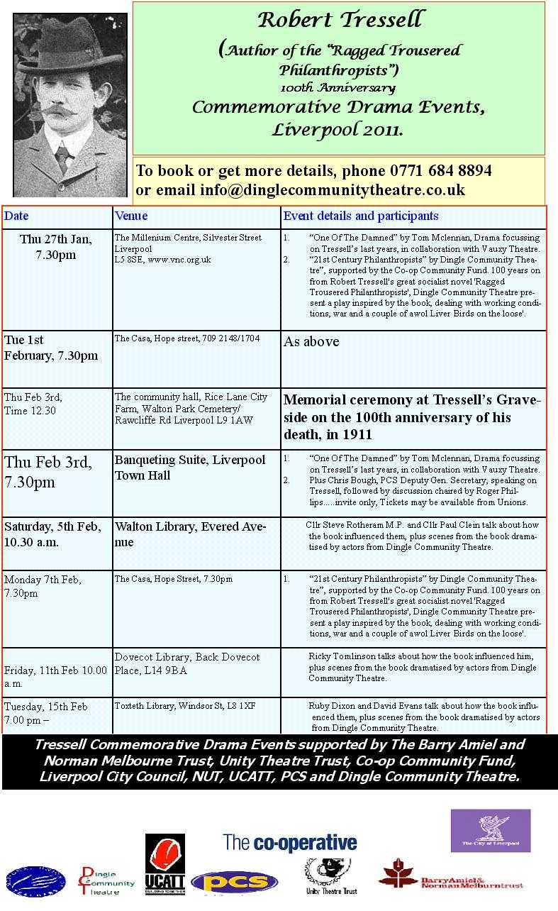 Robert Tressell Events in Liverpool 2011