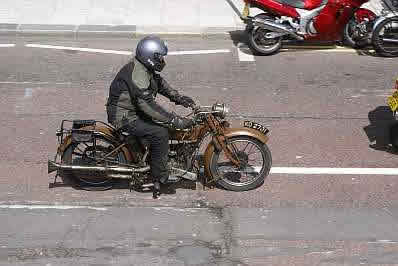 Vintage Motorcycle in Hastings