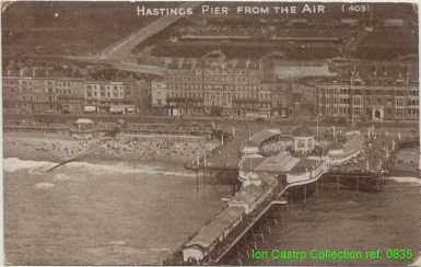 "Hastings Pier from the Air - (409)" - 1925? 