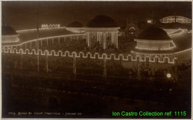 "7719. Band by Night. Hastings - Judges Ltd" - 1920's 