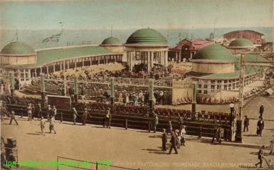 "New Pier Pavilion and Promenade Bandstand, Hastings" 1920's 