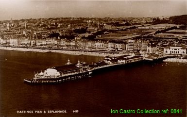 "Hastings Pier & Esplanade. 6435" 1930's - white Rock Pavilion has replaced the Hospital 