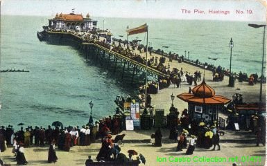 "The Pier, Hastings No19" - posted 1908 