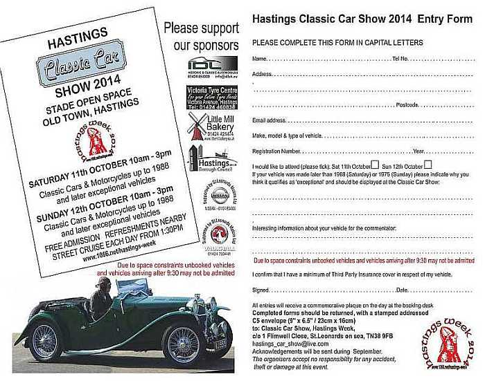 Classic car show Hastings Week