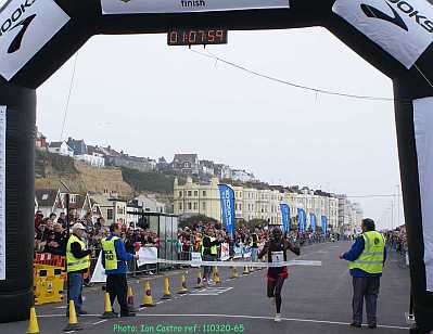 Hastings Half Marathon - the winner