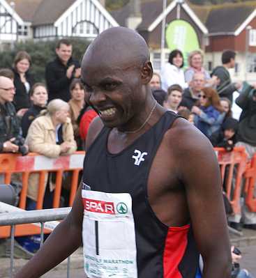 Hastings Half Marathon - the winner