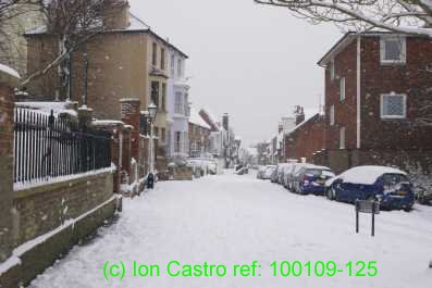 Hastings in the snow