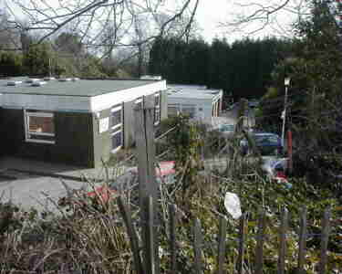 another view of portacabins on site of Summerfields House